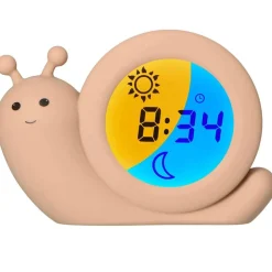 Alecto Slaapwekkers|Nachtlampjes * Slaaptrainer - Nachtlamp - Wekker Simon Beige