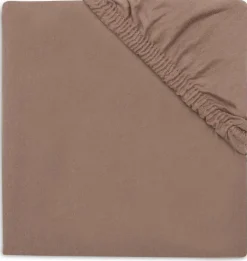 Jollein Box Matrassen * Hoeslaken Boxmatras Jersey Milky Coffee Bruin