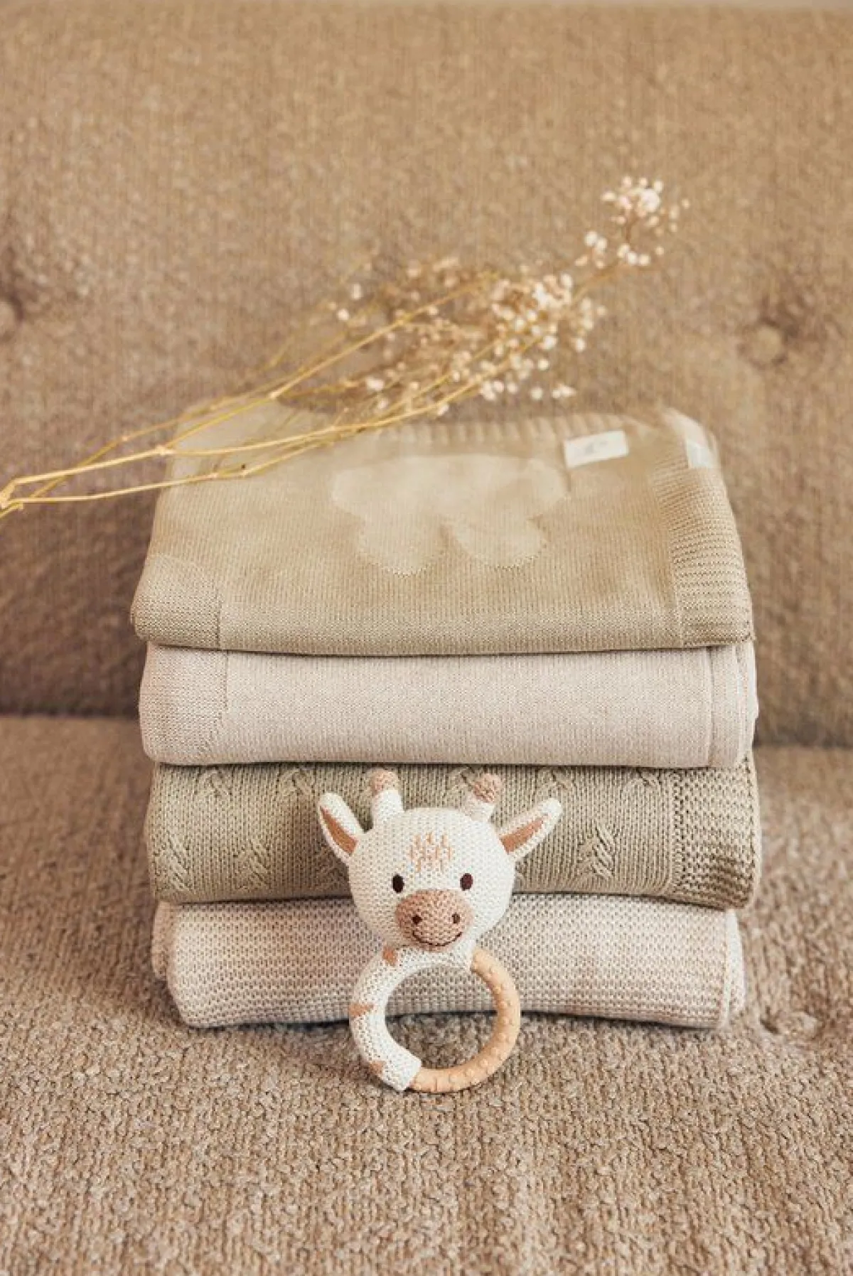 Jollein Bedtextiel * Wiegdeken Nijntje Miffy Nougat