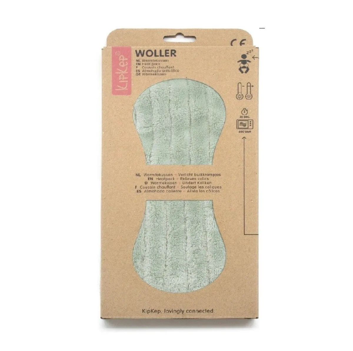 KipKep Kruiken * Woller Warmtekussen Pale Green