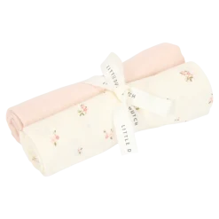 Little Dutch Hydrofiel Luiers|Bedtextiel * Swaddles Hydrofiel Fairy Blossom & Blossom Roze