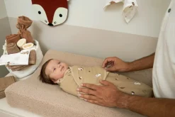 Meyco Inbakerdoeken|Bedtextiel * SwaddleMe Inbakerdoek Forest Animals Sand 0-3 mnd Zand