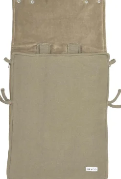 Meyco Baby Autostoel|Bedtextiel * Voetenzak Autostoel Basic Knit Taupe