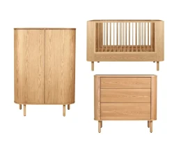 Quax Complete Babykamers * 3 delige Babykamer Yume Natural Ash XL Naturel